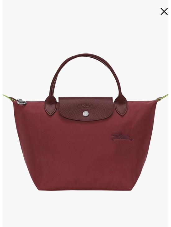 Longchamp Handbags - Longchamp burgundy Le Pliage small top-handle tote